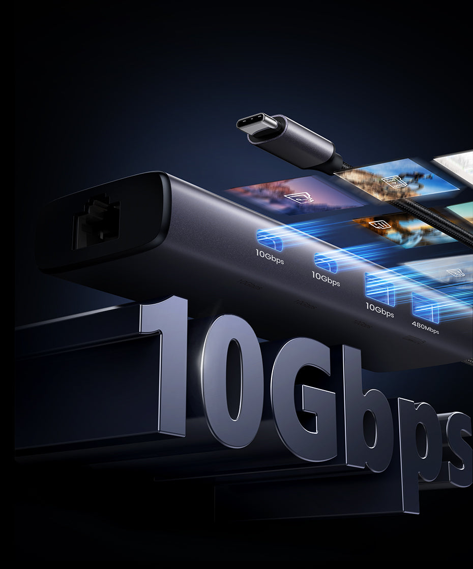 UGREEN 6-in-1 USB-C Hub (45320) - View 5 - Office R Us