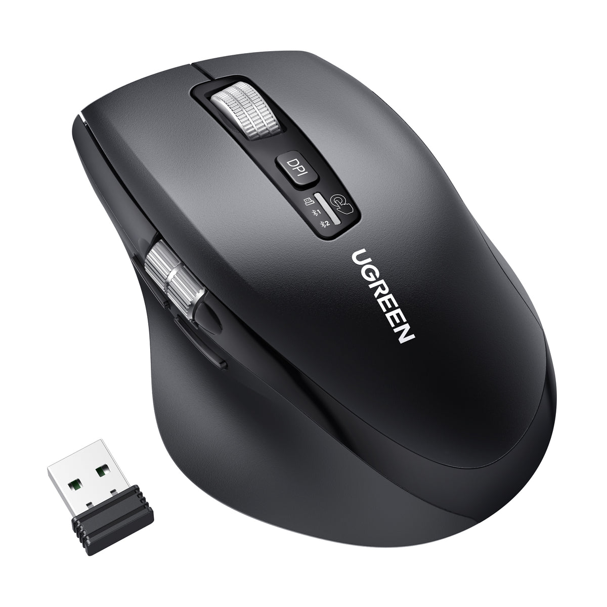 UGREEN Multi-mode Wireless Mouse (Black) - Office R Us Lagos