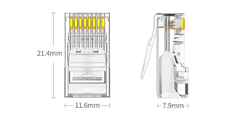 UGREEN Cat 6 Unshielded RJ45 Modular Plugs 10 Pack - Office R Us Lagos