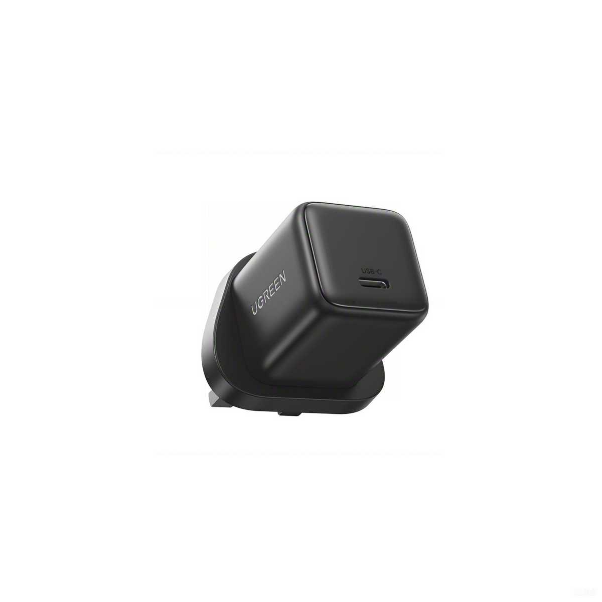 UGREEN 20W USB-C GaN Fast Charger UK (Space Gray) - View 3 - Office R Us