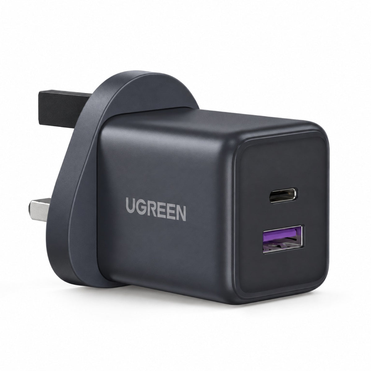UGREEN 30W 2-Port GaN Fast Charger Space Gray UK - Office R Us Lagos