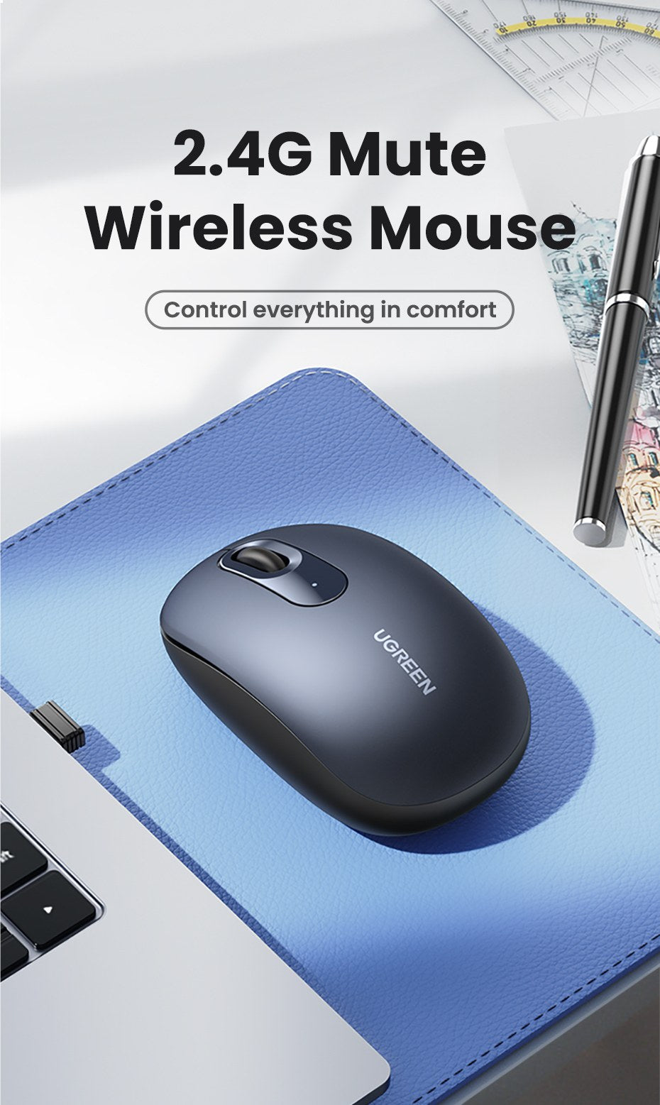 UGREEN 2.4G Wireless Mouse - Midnight Blue - Office R Us
