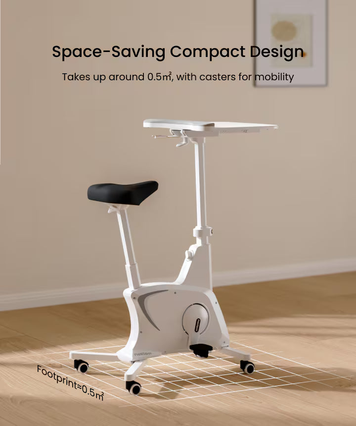 FlexiSpot Exercise Bike Chair - White