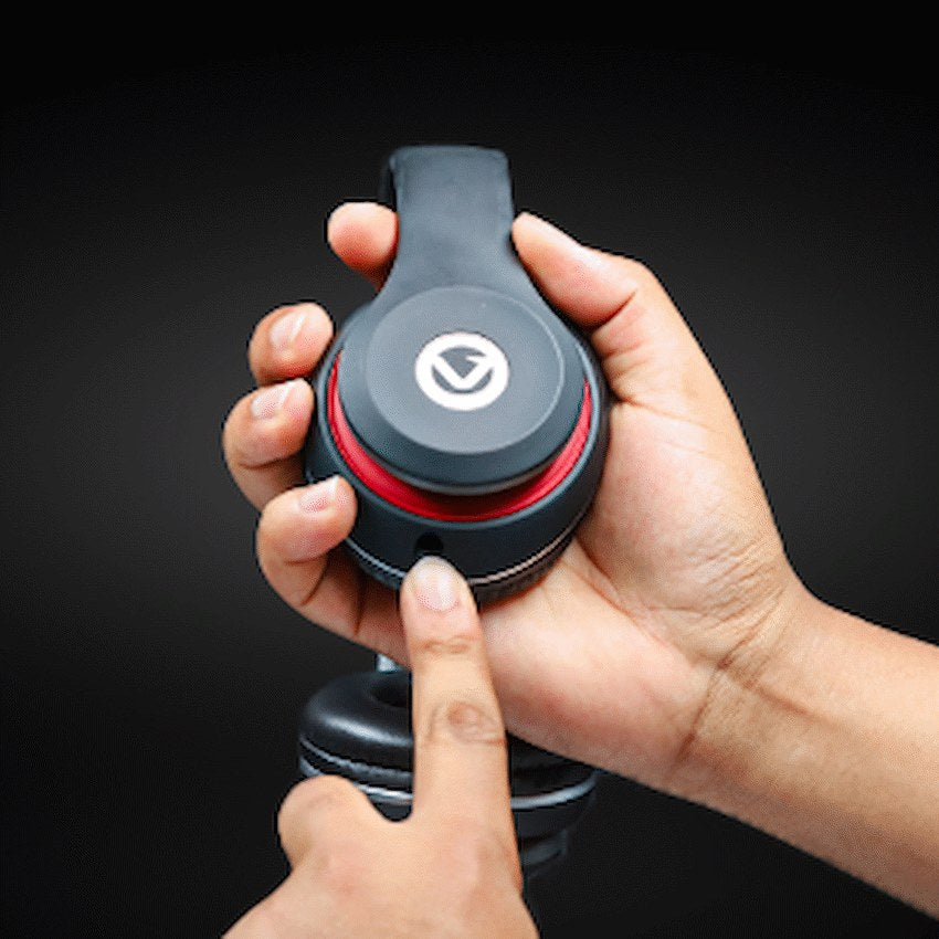 Volkano Falcon Headphones with Microphone (Black, VB-VF401-B) - View 7 - Office R Us