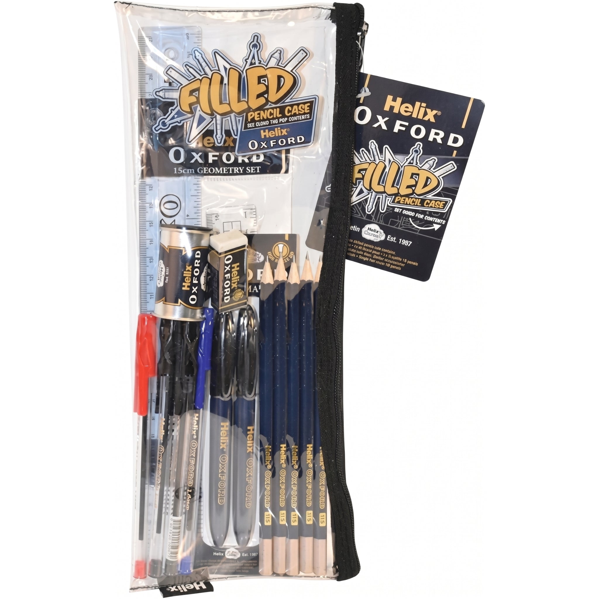 Helix Oxford Filled Pencil Case