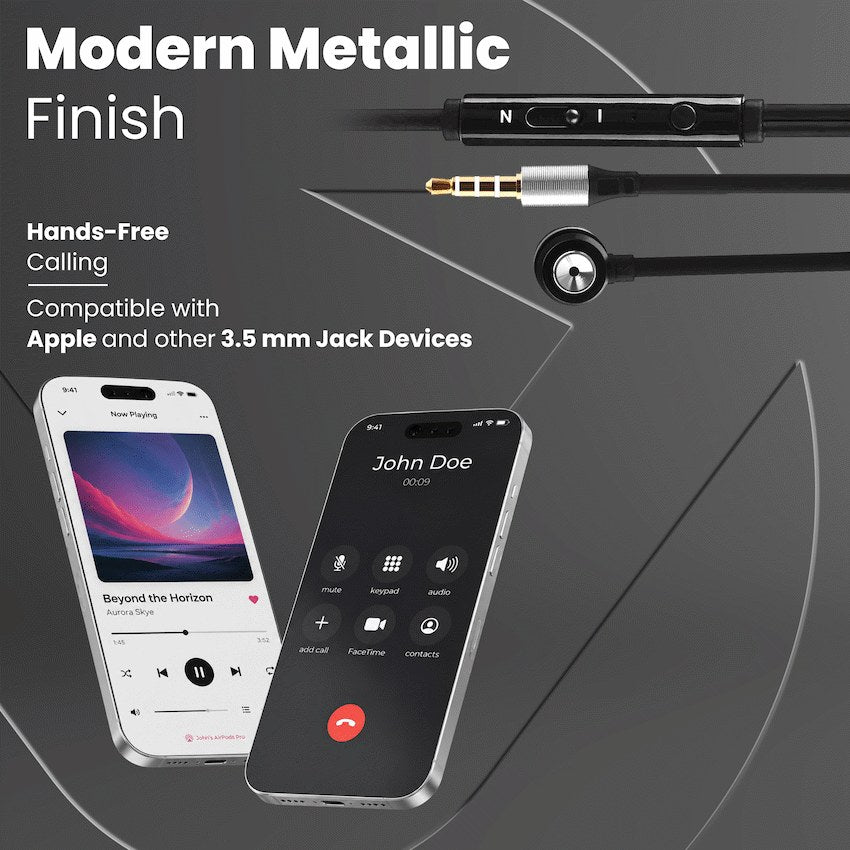 Volkano Alloy Series Metal Earphones - Silver - View 7 - Office R Us