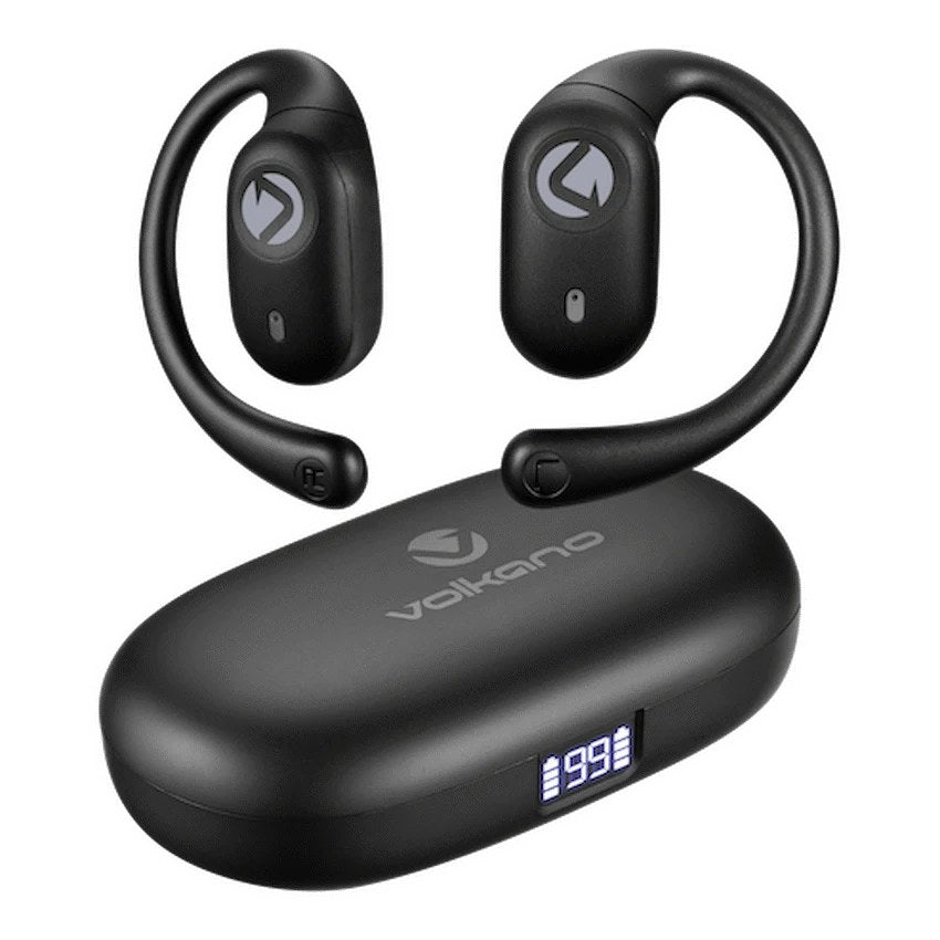 Volkano Stride 2 Air Conduction True Wireless Earphones (Black, VK-1148-BK) - View 1 - Office R Us