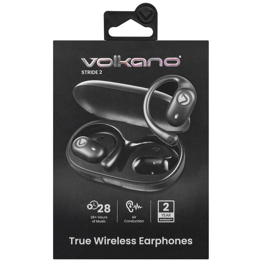 Volkano Stride 2 Air Conduction True Wireless Earphones (Black, VK-1148-BK) - View 6 - Office R Us