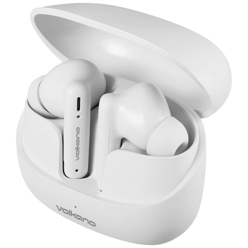Volkano Jupiter Series TWS Earphones - White - View 9 - Office R Us