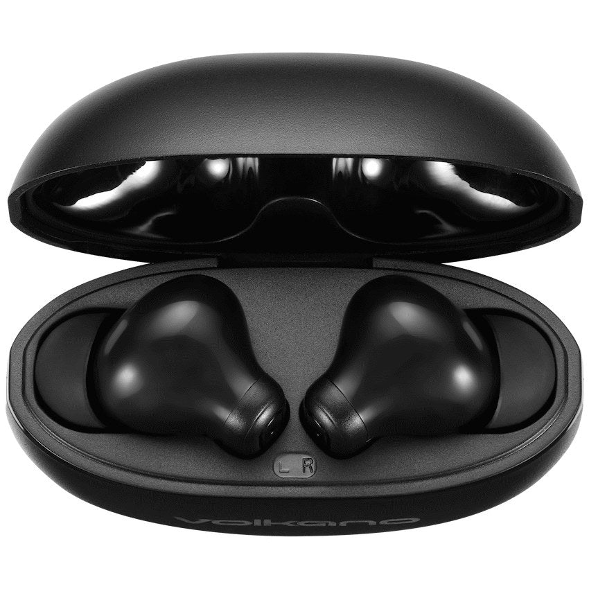 Volkano Pulse Series True Wireless Earphones with Charging Case - Black - View 3 - Office R Us