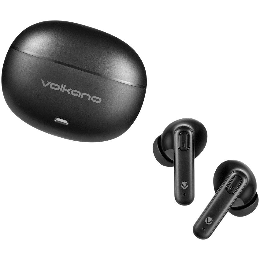 Volkano Pulse Series True Wireless Earphones with Charging Case - Black - View 4 - Office R Us