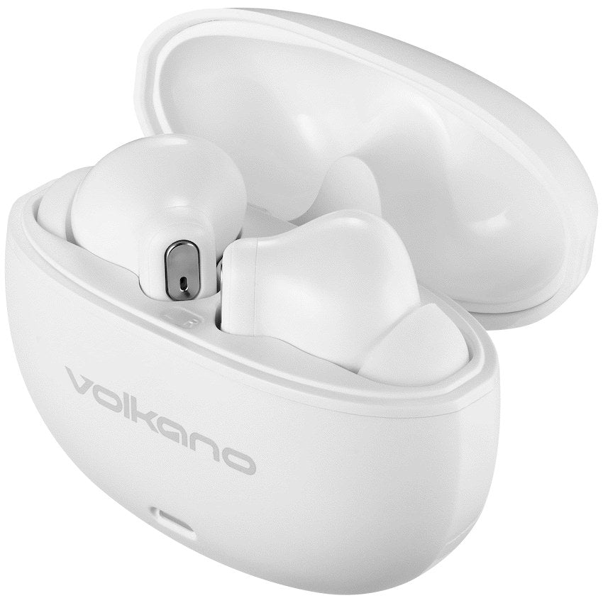 Volkano Pulse Series True Wireless Earphones with Charging Case - White - View 6 - Office R Us
