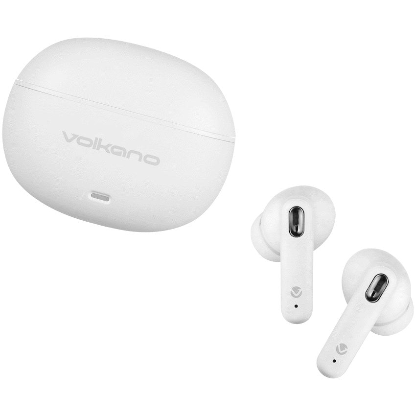 Volkano Pulse Series True Wireless Earphones with Charging Case - White - View 8 - Office R Us
