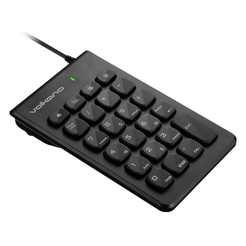 Volkano Numeric Series USB Numeric Keypad (Black, VK-20021-BK) - View 2 - Office R Us