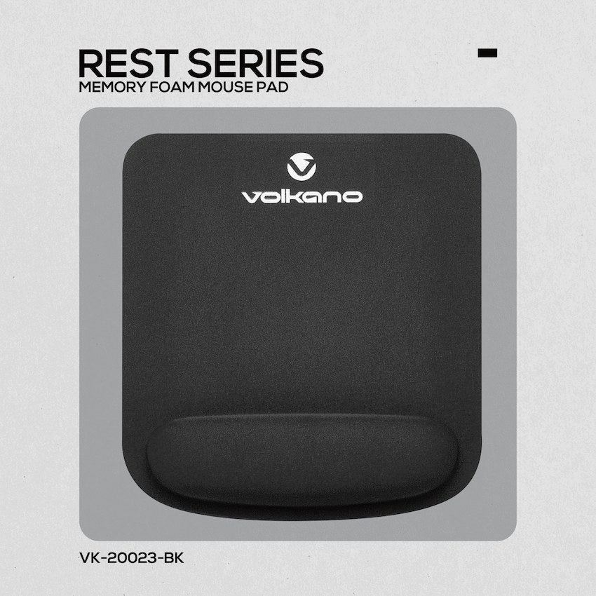 Volkano Rest Series Gel Mousepad (Black, VK-20023-BK) - View 7 - Office R Us