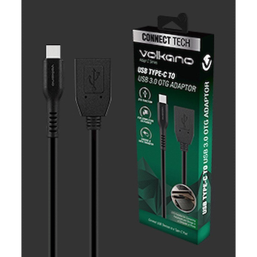 Volkano Adapt C Series Type-C to USB 3.0 Adapter (VK-20169-BK) - View 5 - Office R Us
