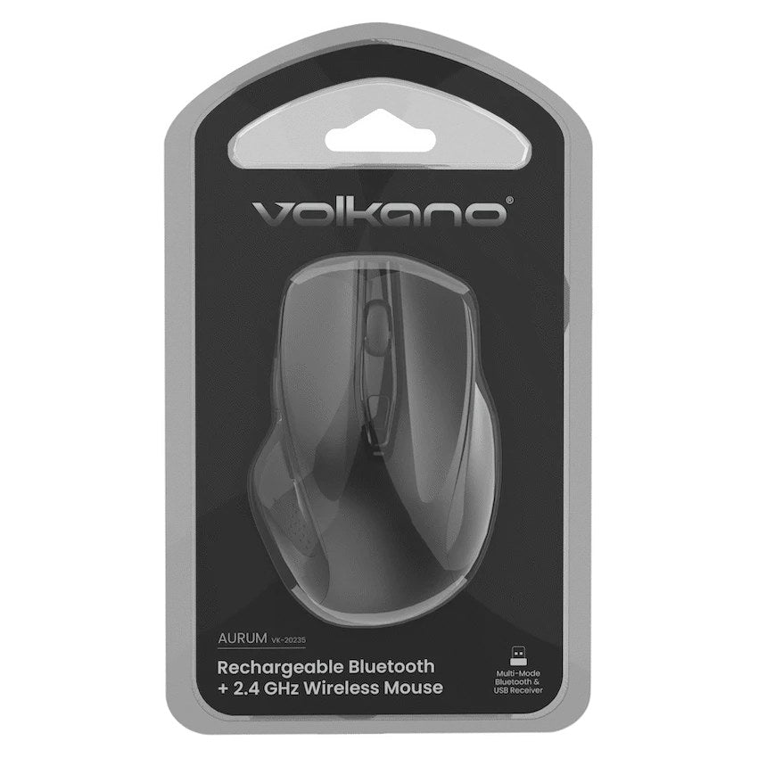 Volkano Aurum Series Bluetooth Wireless Mouse (Black, VK-20235-BK) - View 4 - Office R Us