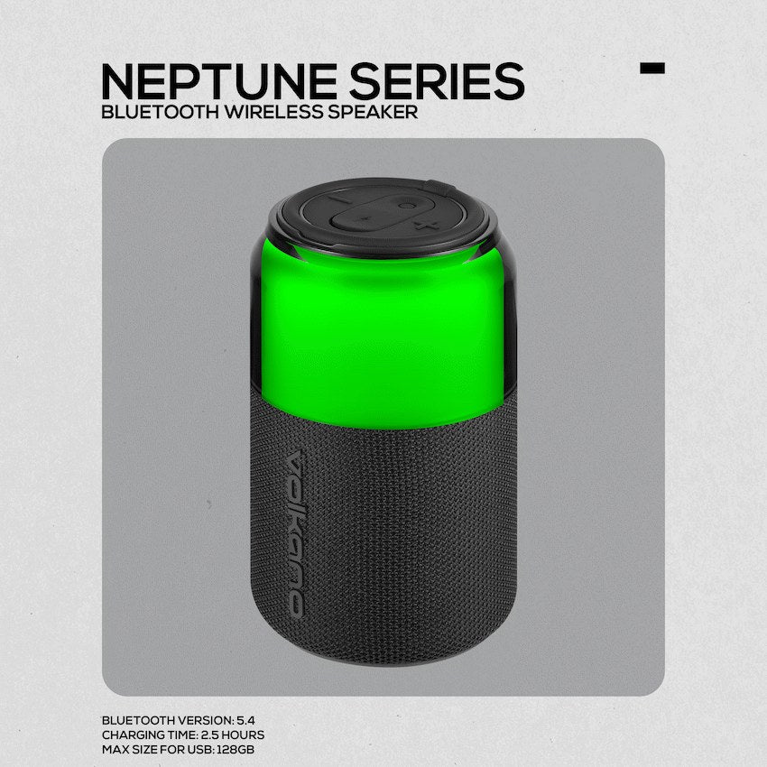 Volkano Neptune Bluetooth Wireless Speaker - Black - View 4 - Office R Us
