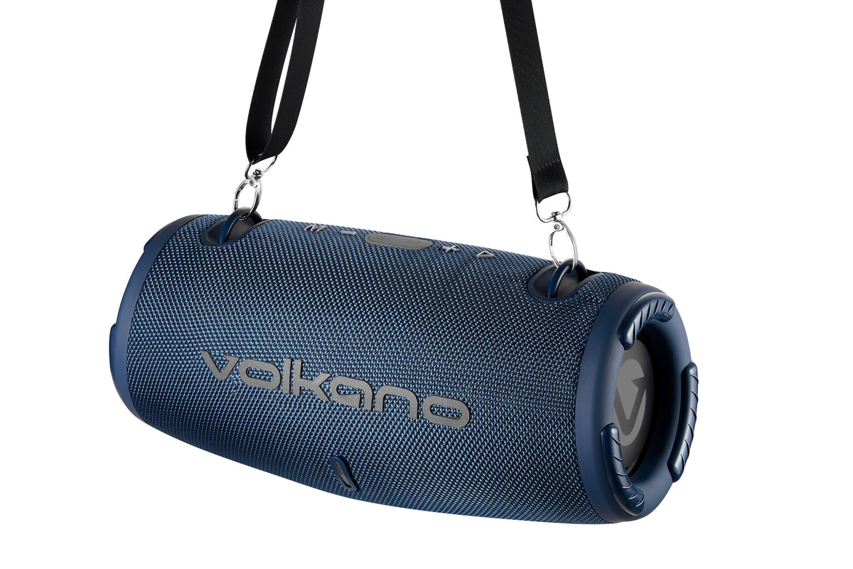 Volkano Cyclone Series Portable Bluetooth Speaker - Blue - Front - Office R Us