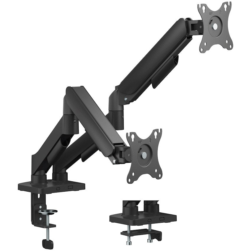 Volkano Steel Series Full Motion Dual Monitor Desk Mount 17"-32" (VK-4039-BK) - Office R Us Lagos