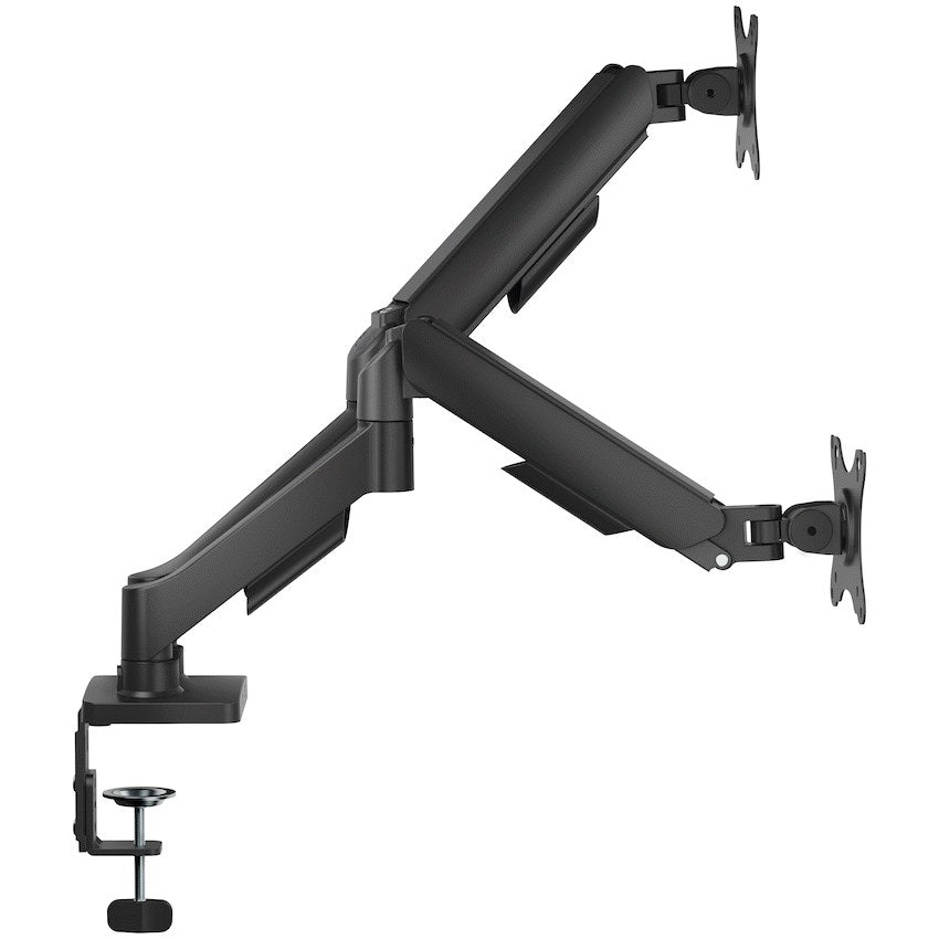Volkano Steel Series Full Motion Dual Monitor Desk Mount 17"-32" (VK-4039-BK) - View 1 - Office R Us