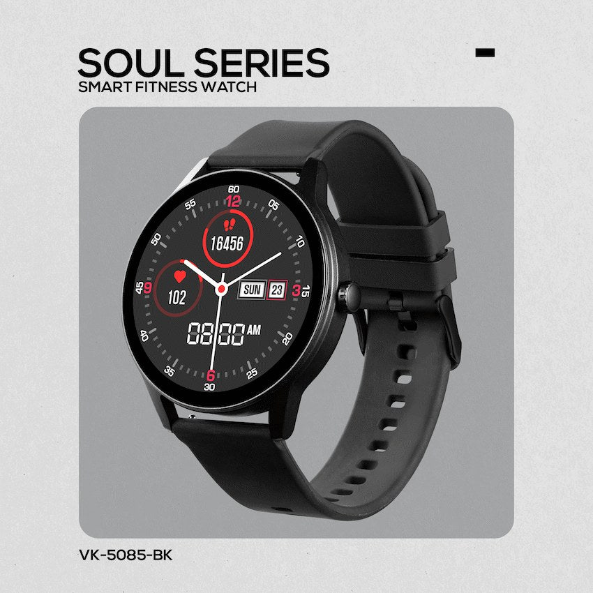 Volkano Soul Series Smartwatch (Black, VK-5085-BK) - View 6 - Office R Us