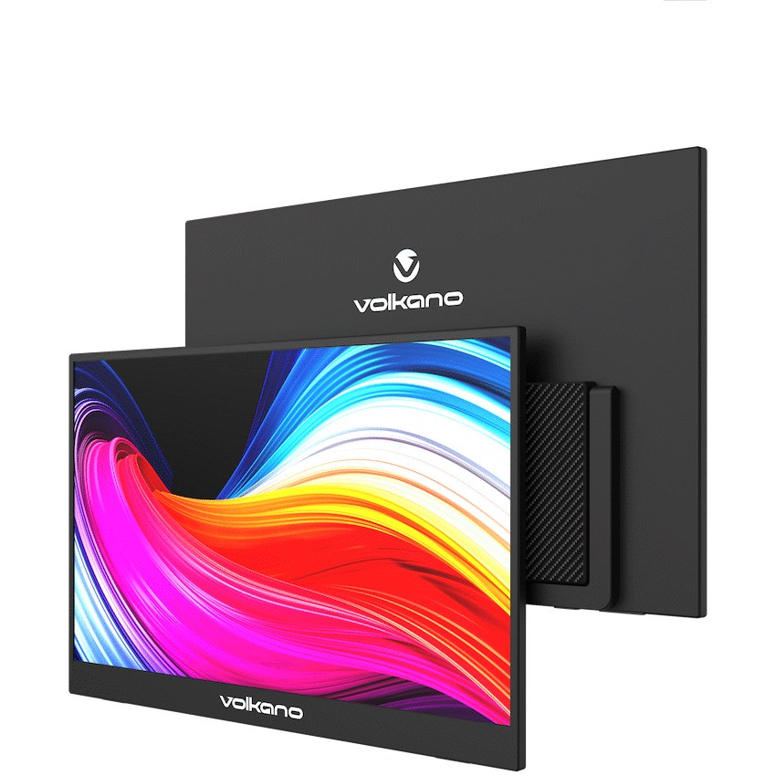 Volkano Voyage Series 15.6" Portable Monitor, USB-C Power (VK-5153-BK) - View 1 - Office R Us