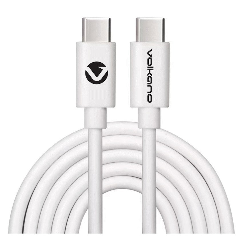 Volkano G-Series 45W USB-A + USB-C Wall Charger, UK Plug (White, VK-8024-WT) - View 1 - Office R Us