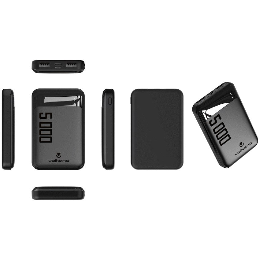Volkano Punch Series 5000mAh Power Bank (VK-9020-BK) - View 2 - Office R Us