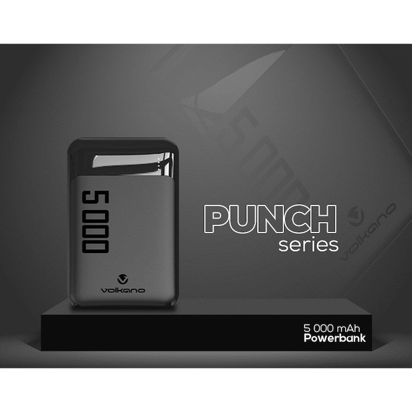 Volkano Punch Series 5000mAh Power Bank (VK-9020-BK) - View 4 - Office R Us