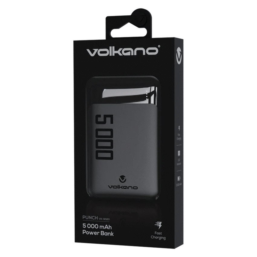 Volkano Punch Series 5000mAh Power Bank (VK-9020-BK) - View 6 - Office R Us