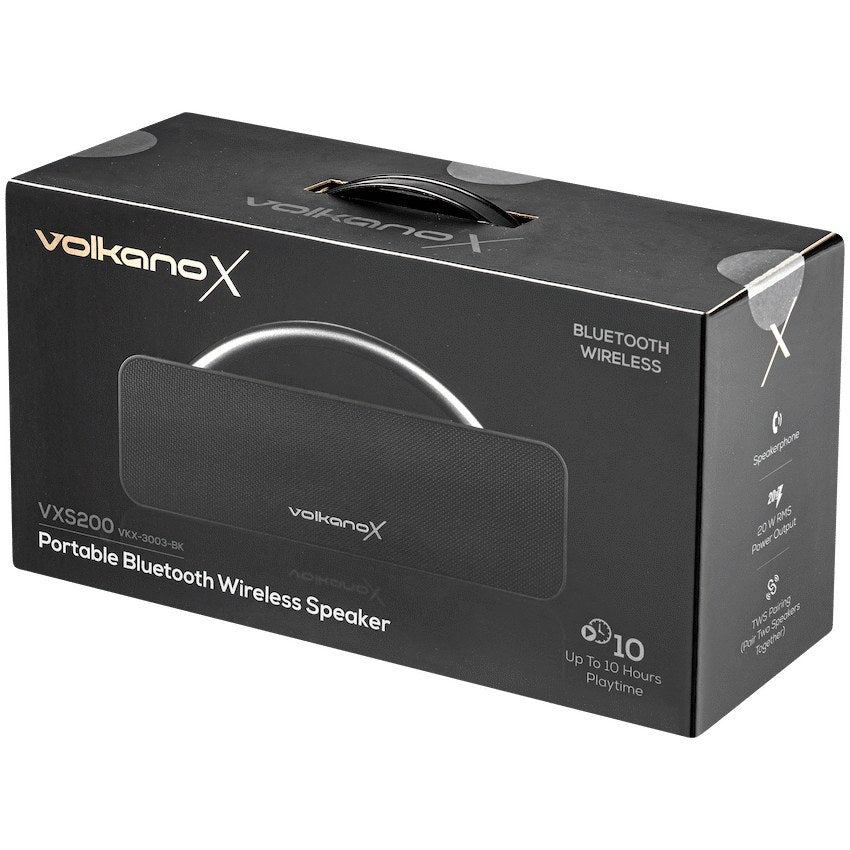 VolkanoX VXS200 Portable Bluetooth Speaker (VKX-3003-BK) - View 7 - Office R Us