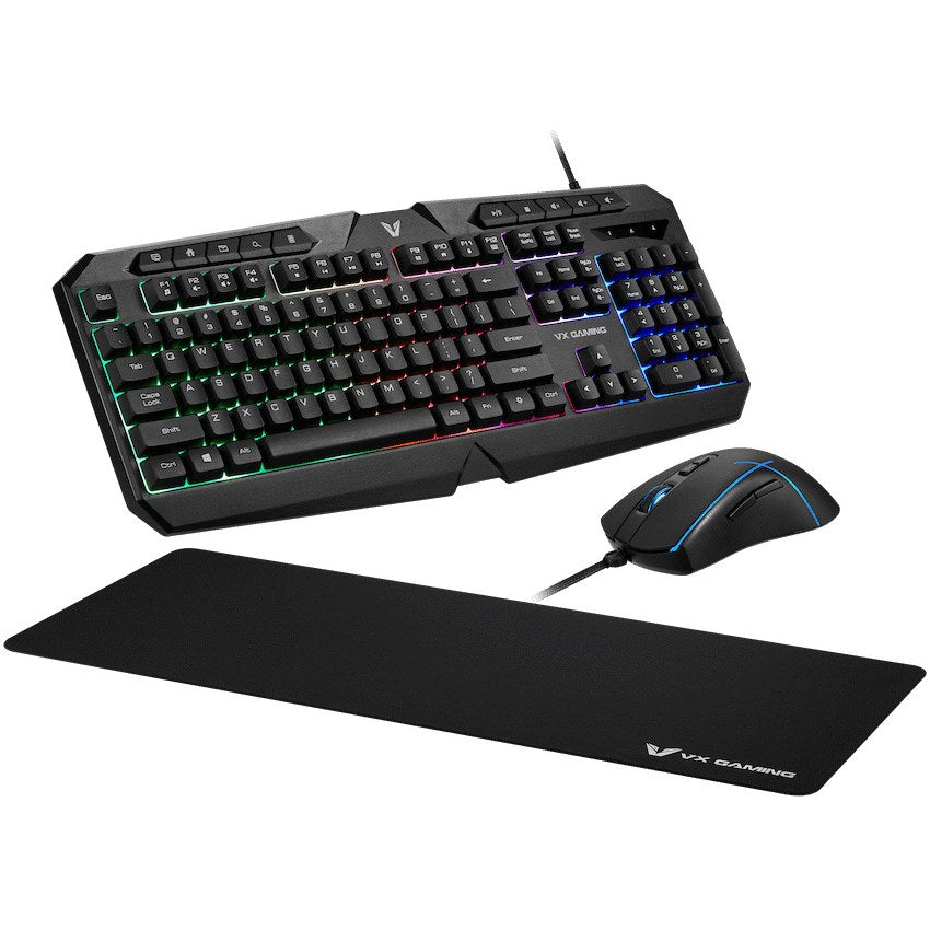VX Gaming Helios Series 3-in-1 Gaming Combo (VX-148-BK) - View 1 - Office R Us