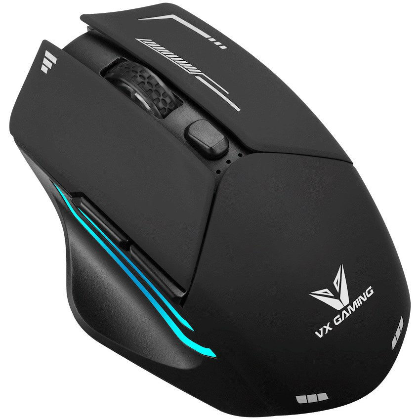 VX Gaming Kratos Series Wireless Rechargeable RGB Gaming Mouse (VX-207-BK) - View 3 - Office R Us
