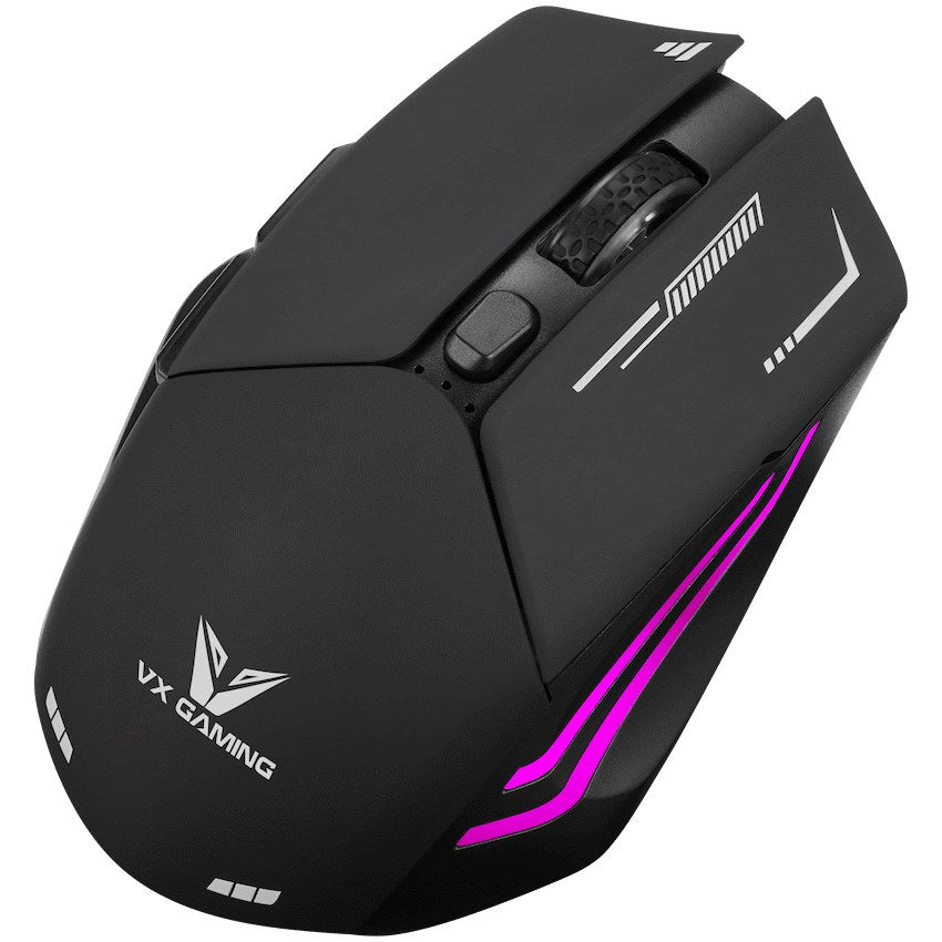 VX Gaming Kratos Series Wireless Rechargeable RGB Gaming Mouse (VX-207-BK) - View 4 - Office R Us