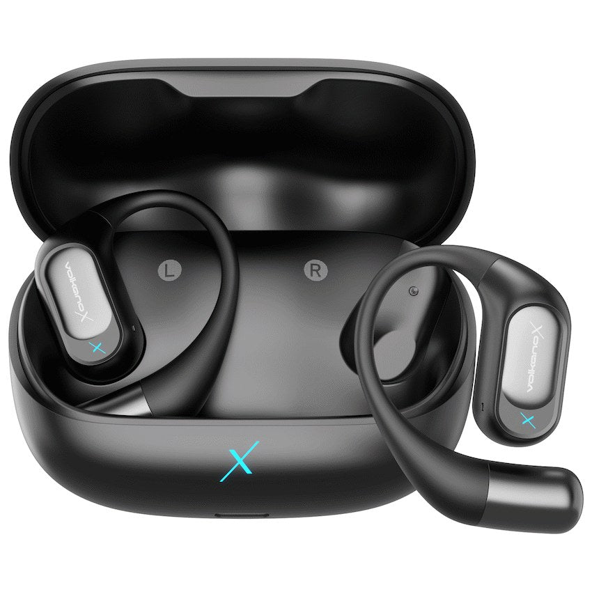 VolkanoX O300 Air Conduction OWS Earphones (Black, VXO-300-BK) - View 2 - Office R Us