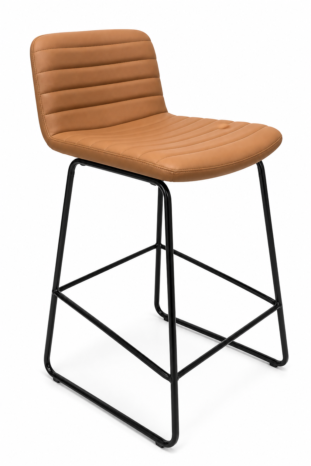 V3174H - Visitor Chair - Camel - Angle View - Office R Us