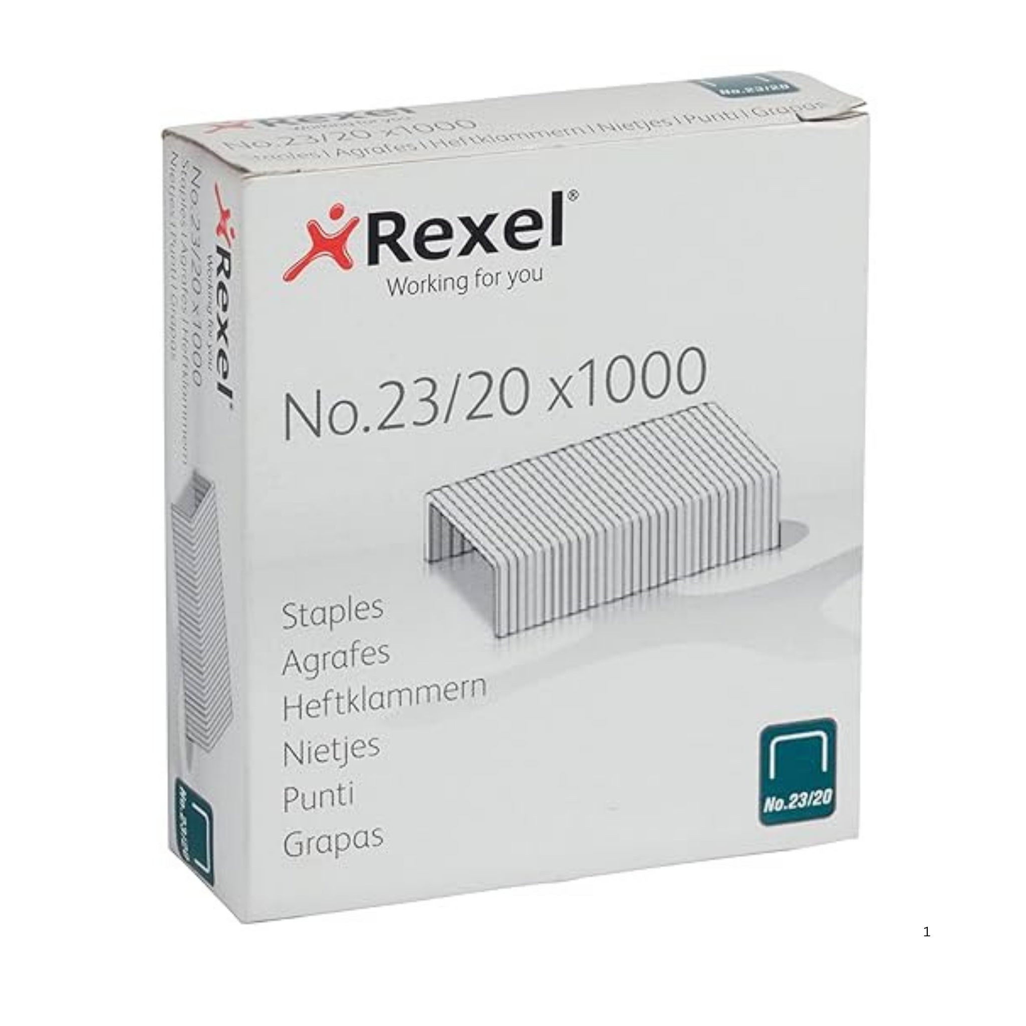 Rexel Heavy Duty Staples No.23, 20mm – 1000