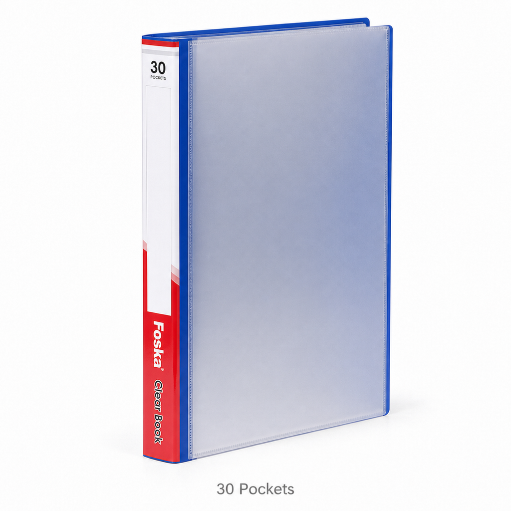 A4 Clear Display Book — 30 Pockets
