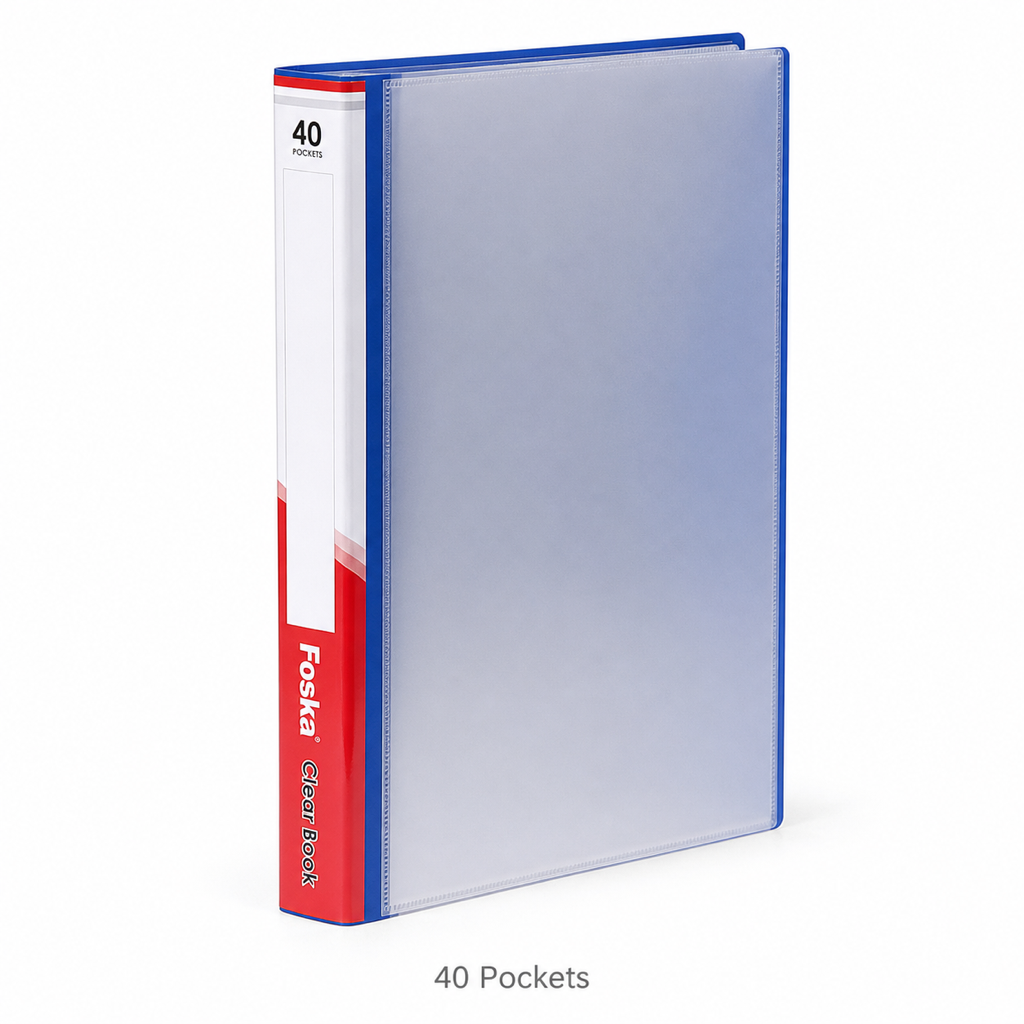 A4 Clear Display Book — 40 Pockets