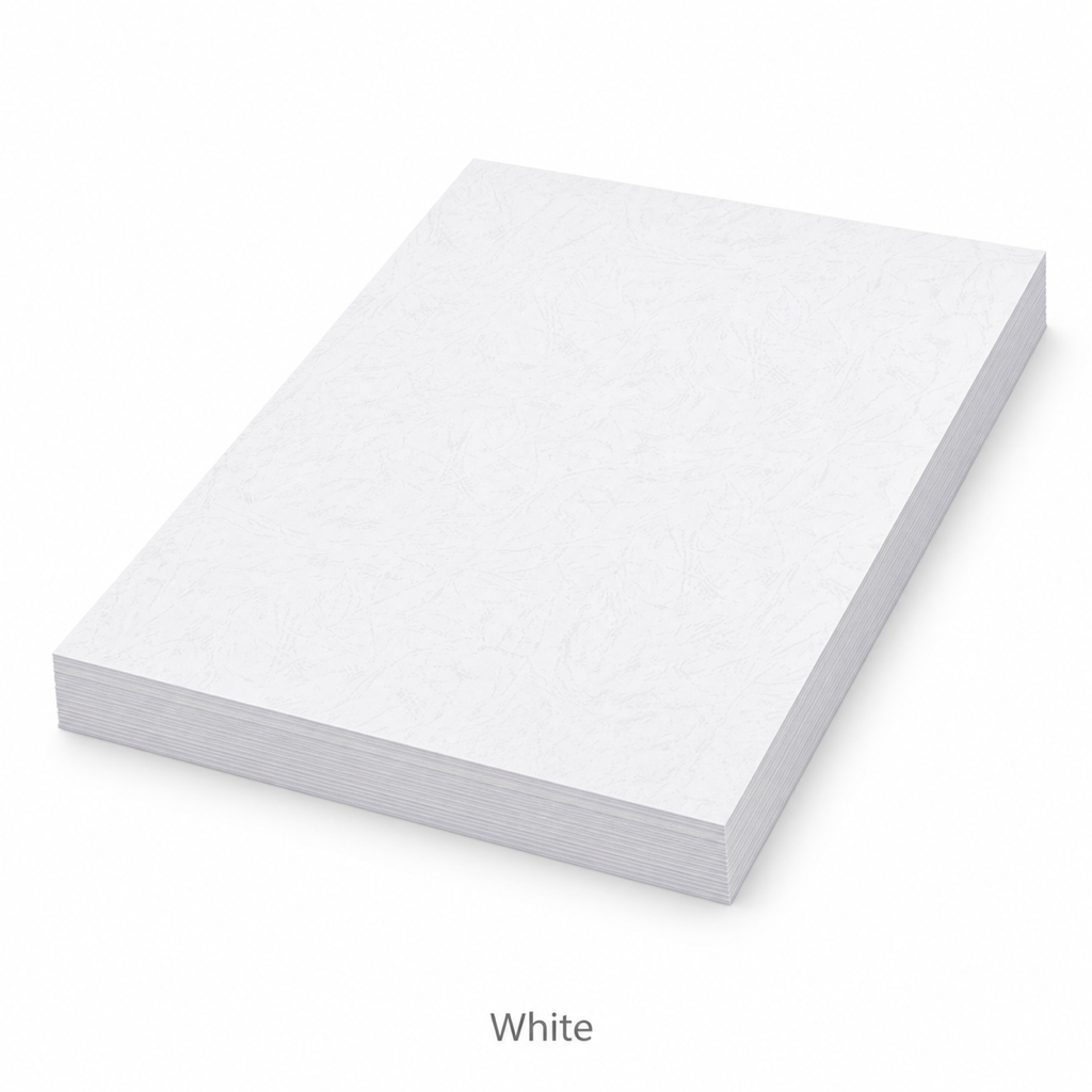 A4 Marble Paper Binding Covers 210gsm – 100 Sheets — White