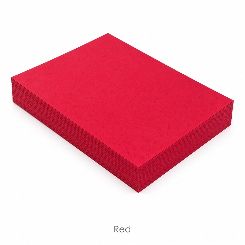 A4 Marble Paper Binding Covers 210gsm – 100 Sheets — Red