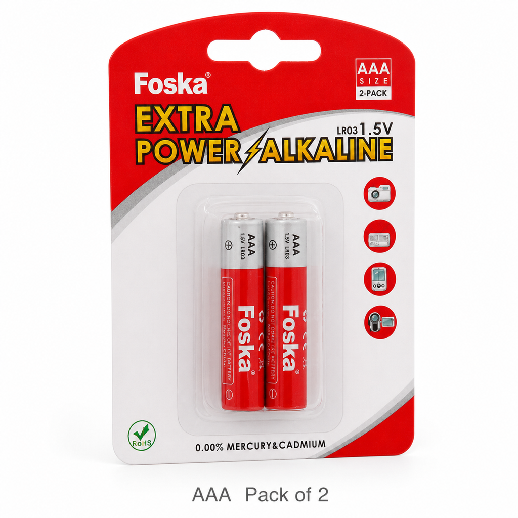 Alkaline Batteries — AAA Pack of 2