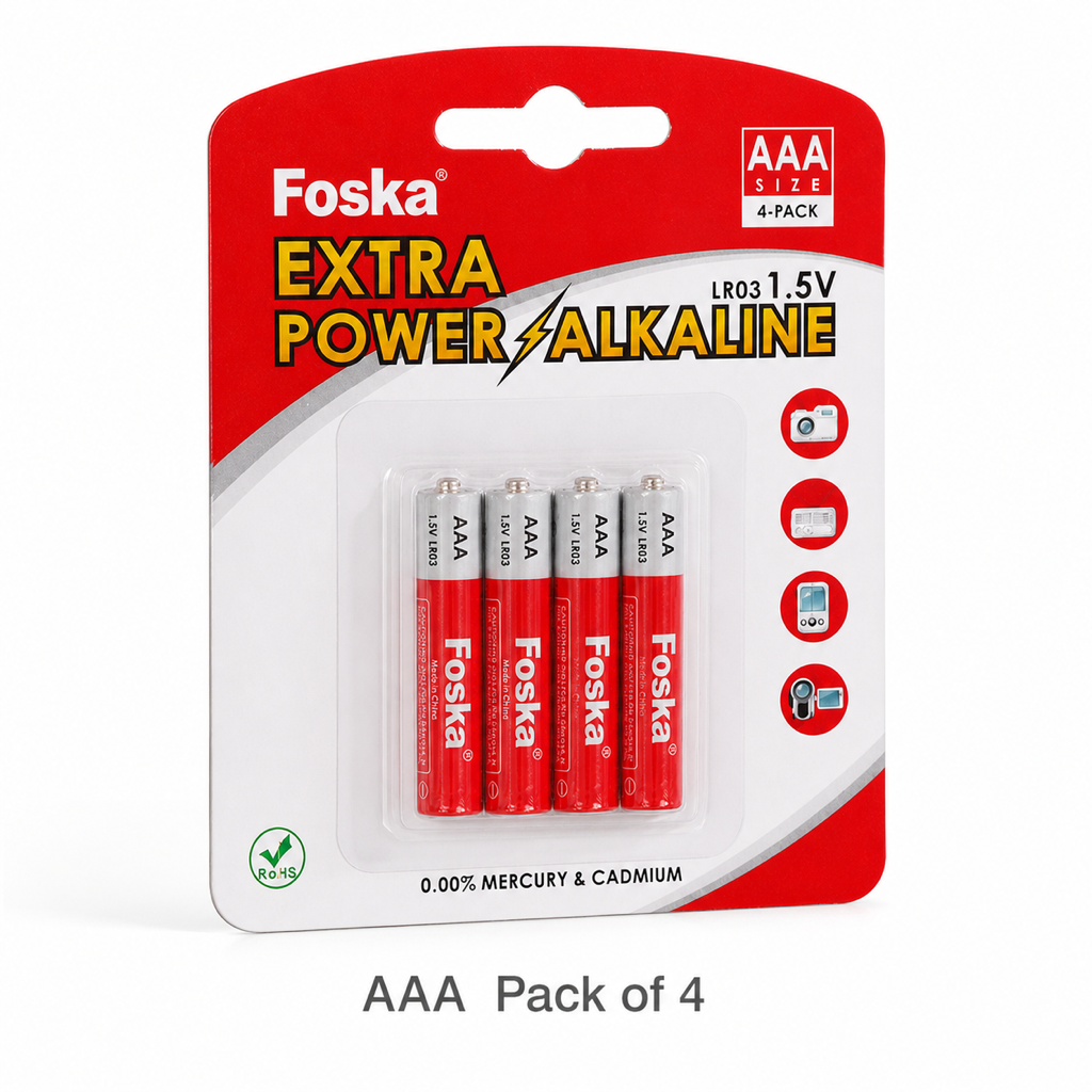 Alkaline Batteries — AAA Pack of 4