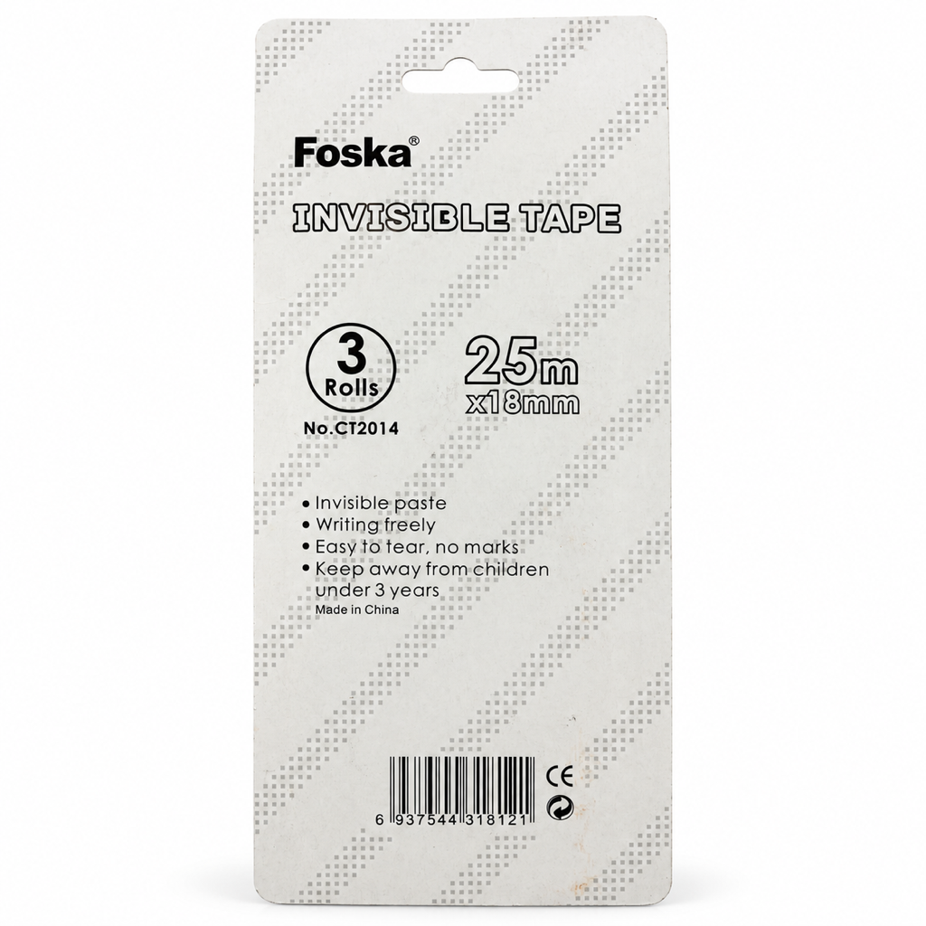 Foska Invisible Tape CT2014 – card back