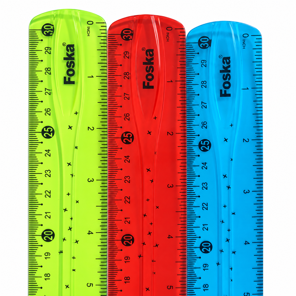 Foska Flexible Plastic Ruler 30cm AS0830 – scale close-up