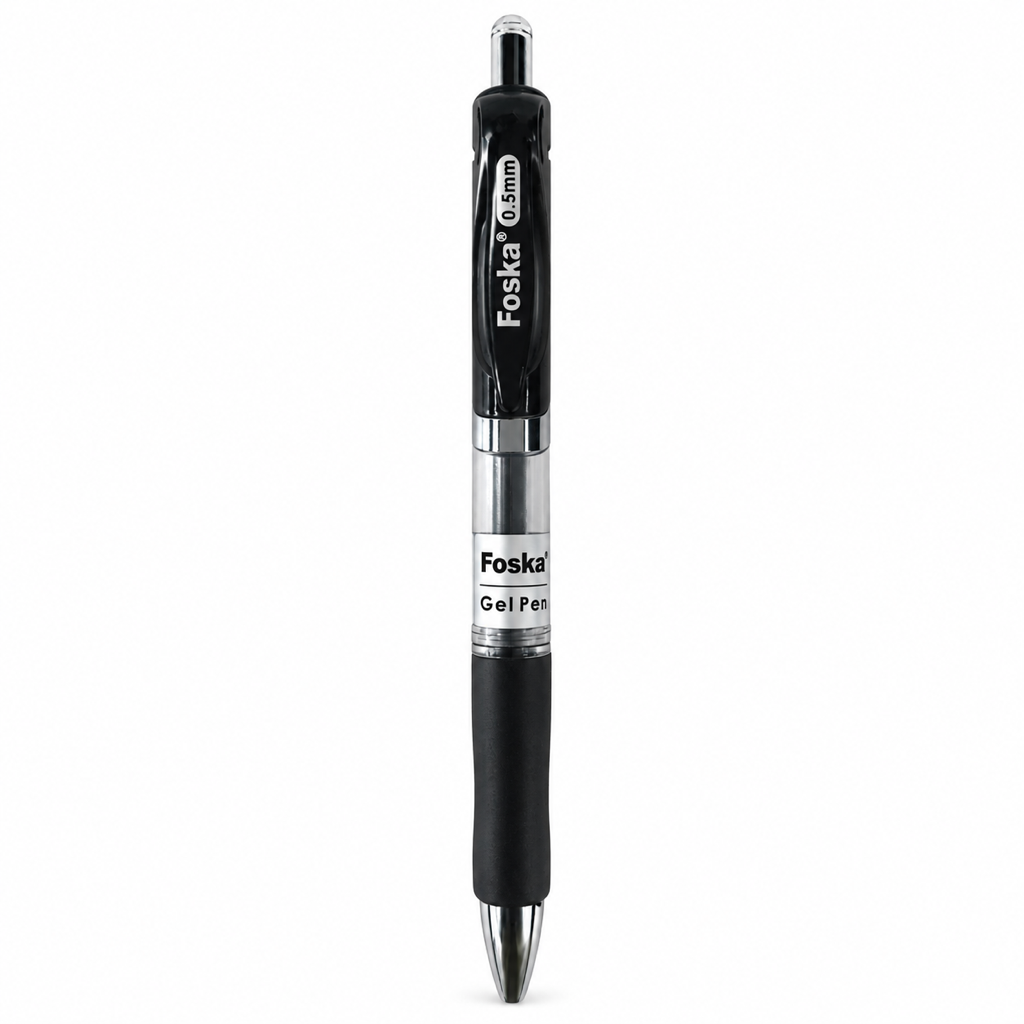 Click Retractable Gel Ink Pen 0.5mm RH1124 — Black