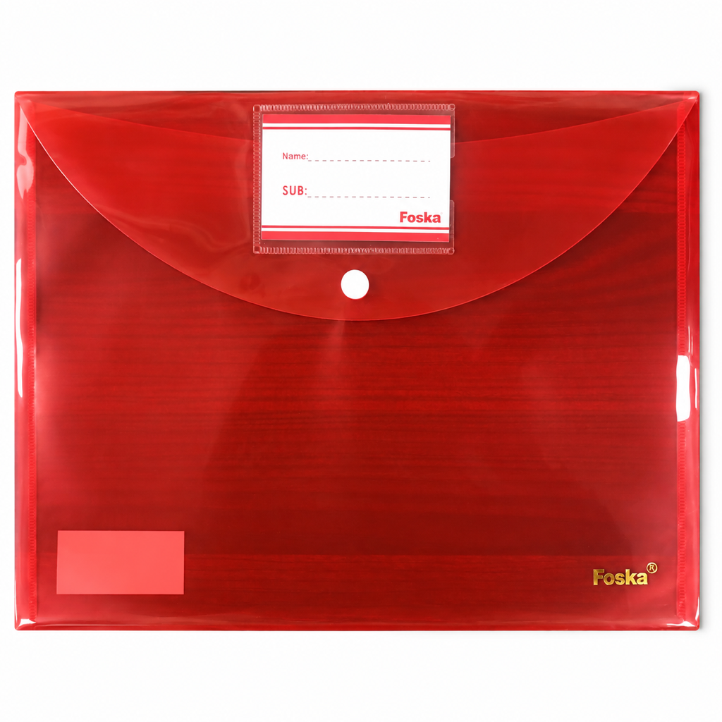 File Folder Pocket 160 micron — A4 W208CA-16, red