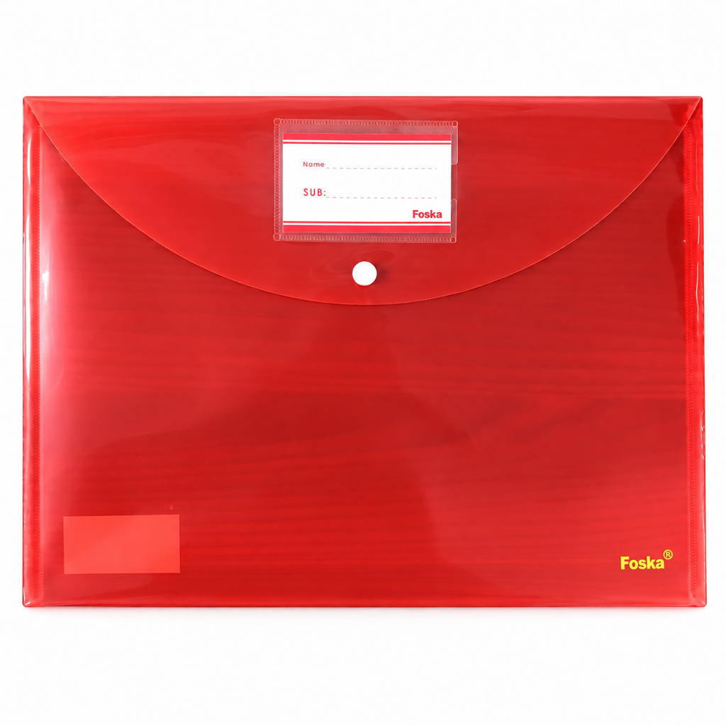 File Folder Pocket 160 micron — FC W208CF-16, red