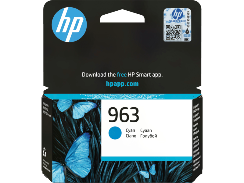 HP 963 Cyan Ink Cartridge